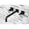 Kingston Brass KS6020CKL Wall Mount Tub Faucet, Matte Black KS6020CKL - alternate 6